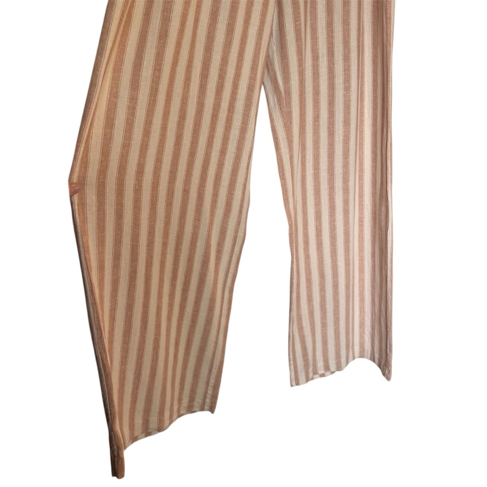 Mary Lawless Lee X Splendid Striped Linen Blend Wide Leg Pants Women’s Size L - Picture 7 of 14